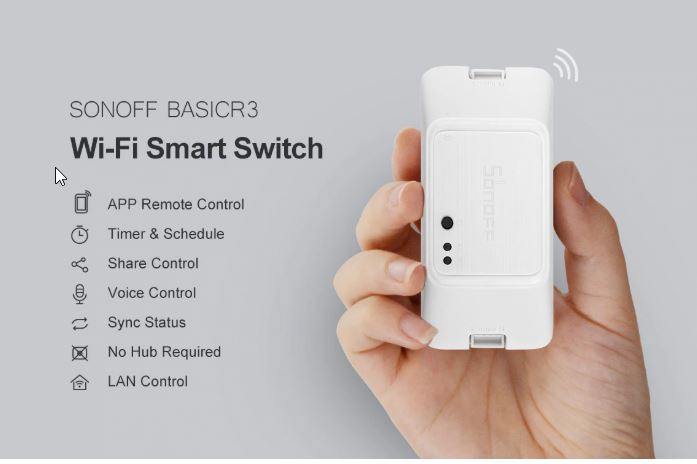 WiFi SonOff Basic R3 stikalo DIY