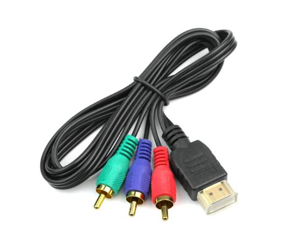 Prehodni kabel HDMI Male na 3xRCA 1M