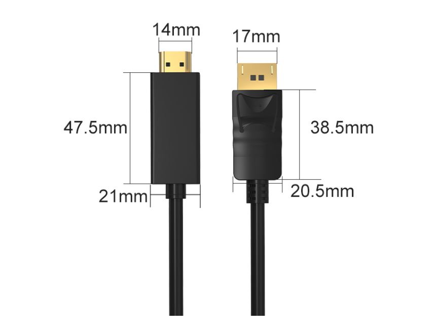 Kabel DisPlay na HDMI HDTV 4K 1.8M