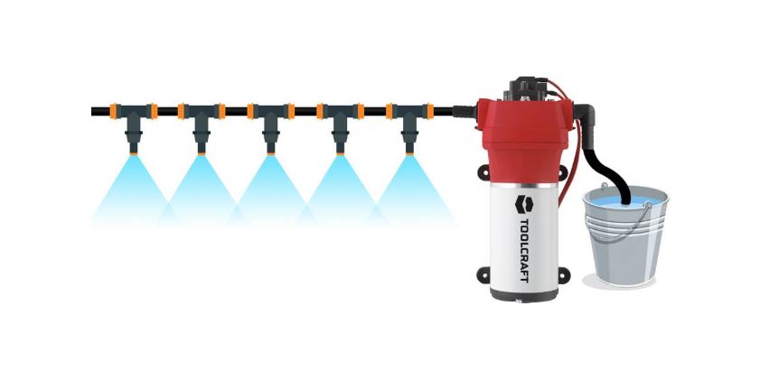 Toolcraft tlačna črpalka 1020l/h 12V