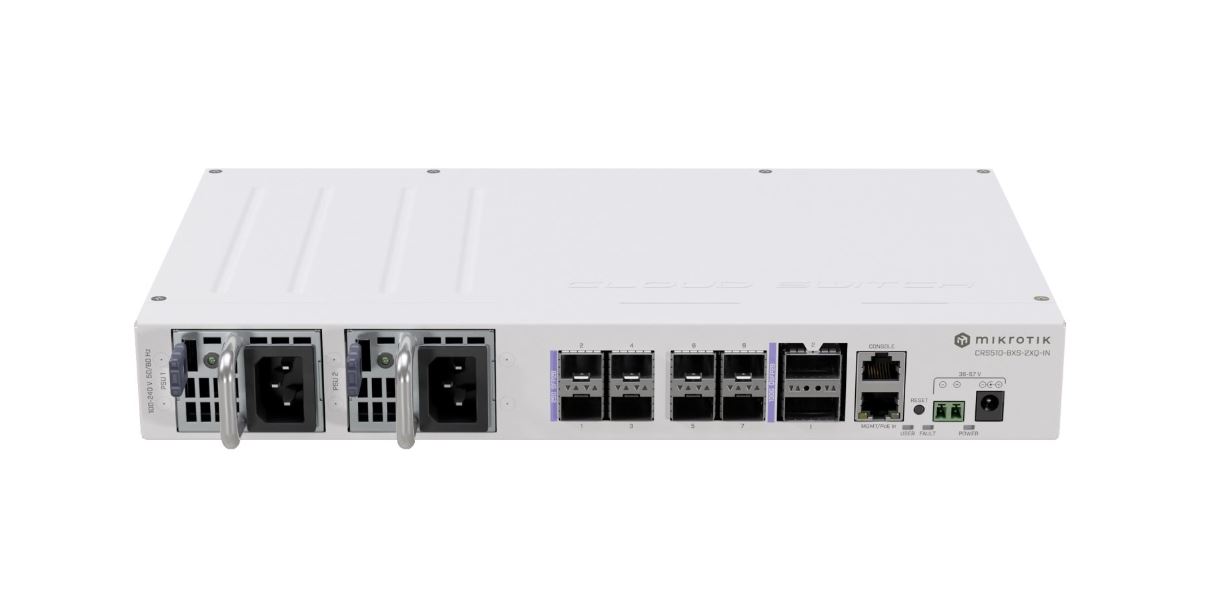MikroTik Cloud Router Switch CRS510-8XS-2XQ-IN