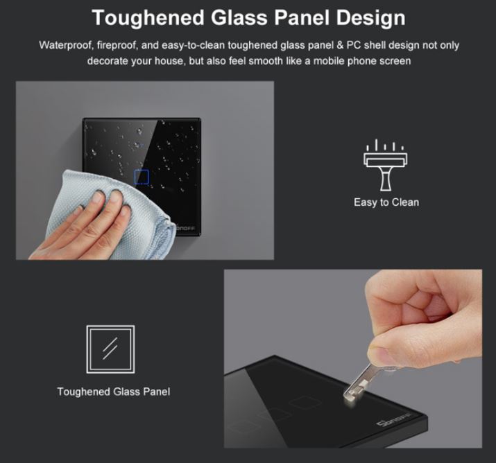 WiFi SonOff Touch stikalo T2EU-2G