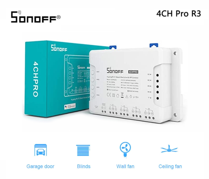 WiFi SonOff stikalo 4CH PRO R3