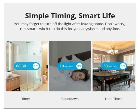 Zigbee Smart dvosmerno stikalo ZB Mini2