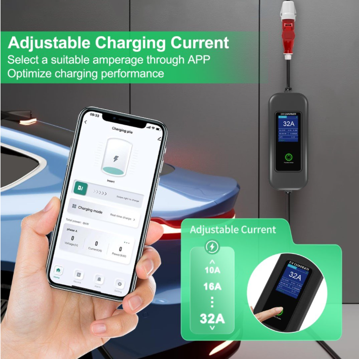 Tuya polnilec Immax NEO LITE EV/PHEV AC tip2 22 kW