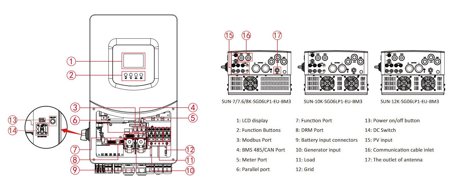 Deye Hybrid SUN 8KW SG06LP1-EU LV