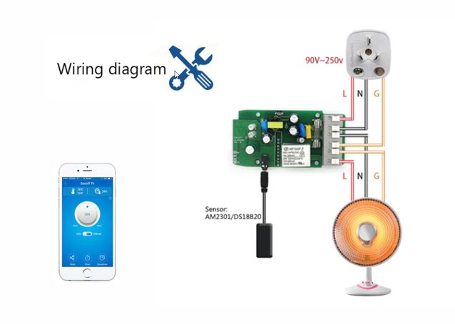 WiFi SonOff termostat TH16 + Senzor