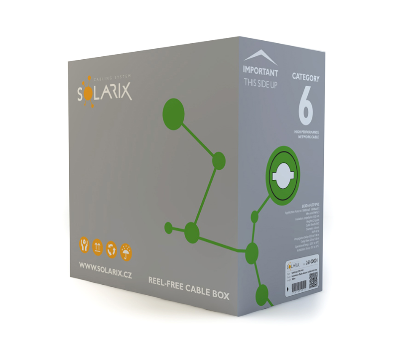Kabel Solarix SXKD UTP Cat6 PVC 305m