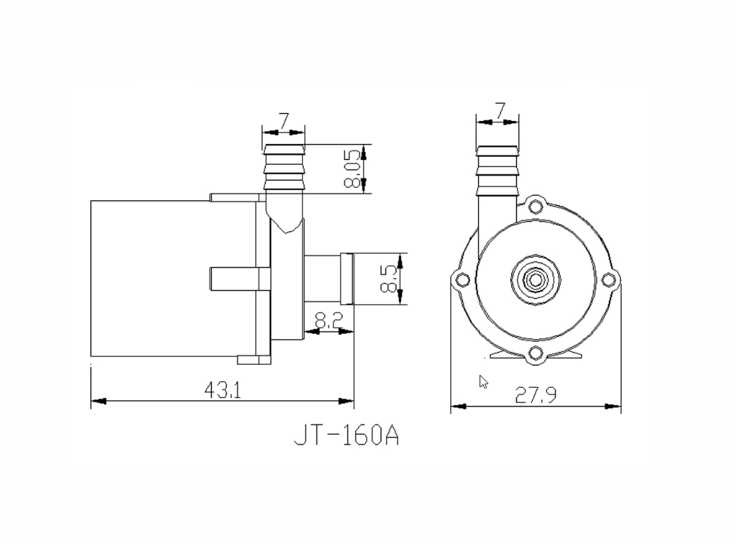 Solarna micro pumpa JT-160 DC 6-12V