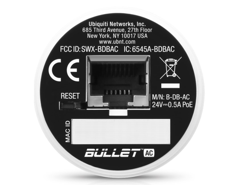 Ubiquiti B-DB-AC Bullet Dual Band AC