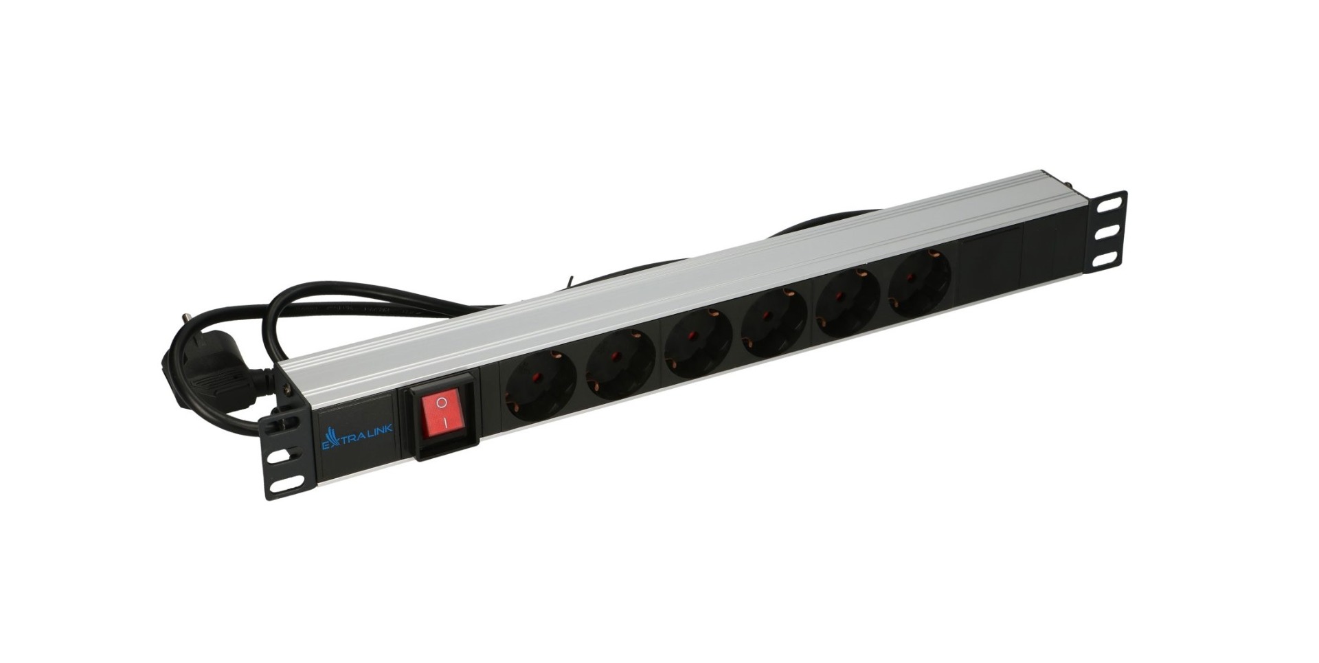 Rack power letev delilnik 19" 8x 230V DE