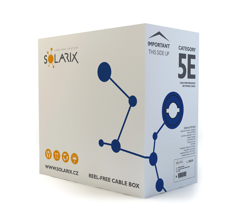 Kabel Solarix SXKD FTP Cat5E PVC 500m