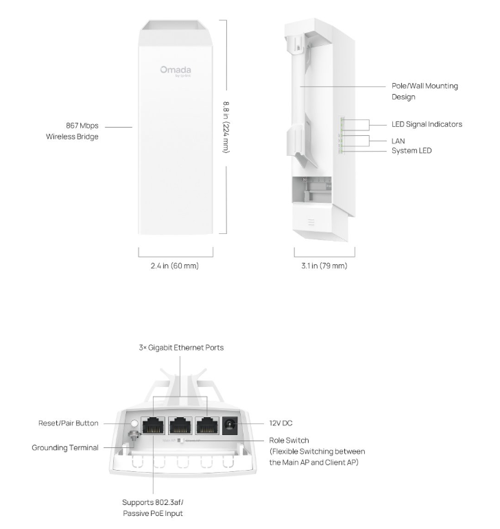 TP-Link Outdoor PtP Povezava EAP211