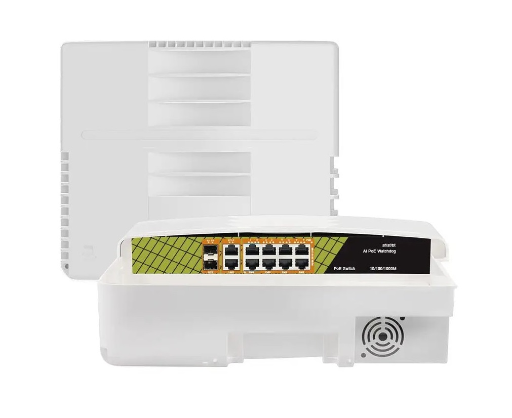 Genata Out Stikalo PoE GNT-P1012G6-F 10xLAN 8P 2S