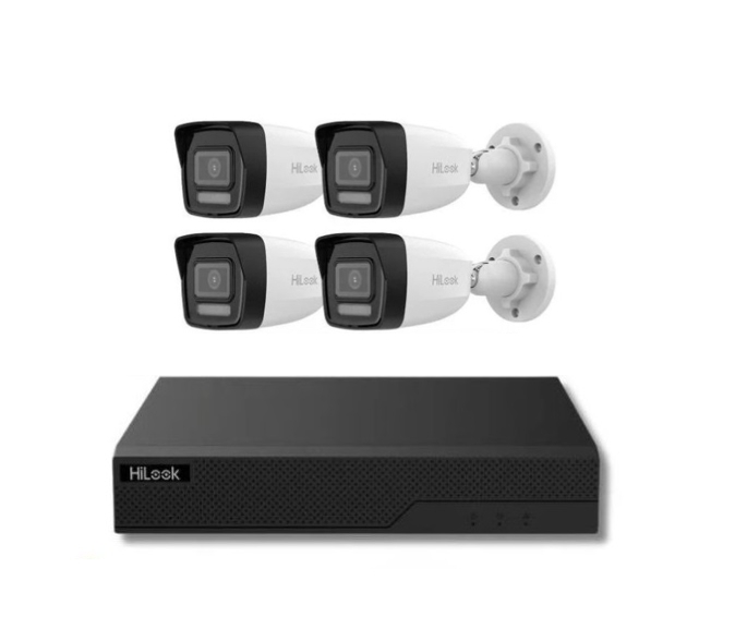HiLook kit NVR 104MHD 4xIPCam B140HA 4MP