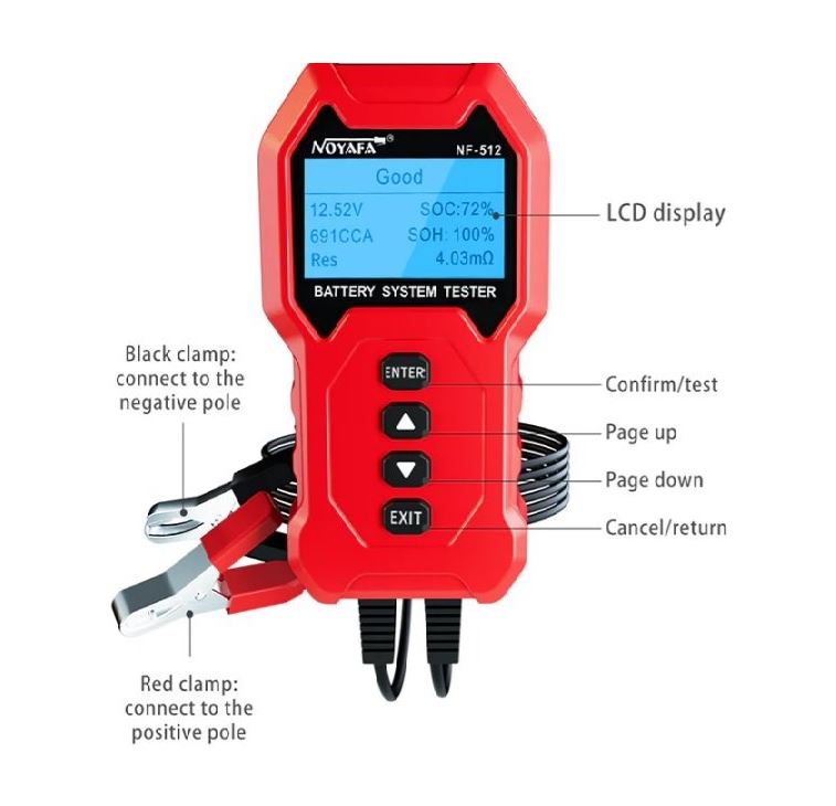 Noyafa tester baterij NF512