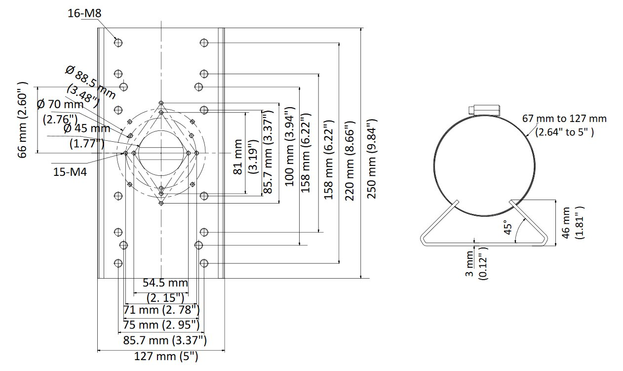 Hikvision nosilec za drog DS-1275ZJ-SUS