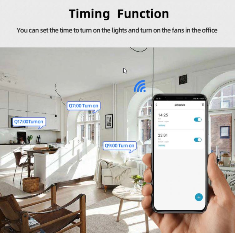 Wifi Smart Motor Stikalo AC85-250V 2CH RF433