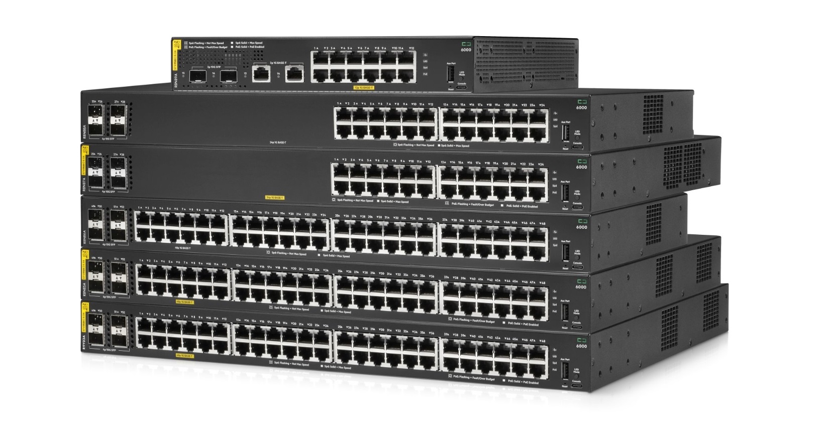HPE Networking Stikalo PoE CX 6100 48G 370W