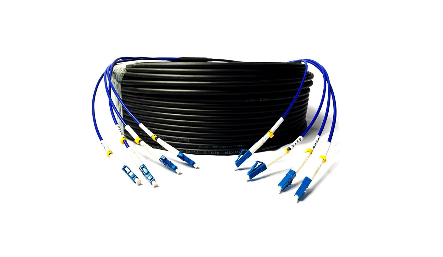 Optic Out Patch 4x LC/UPC SM 80m