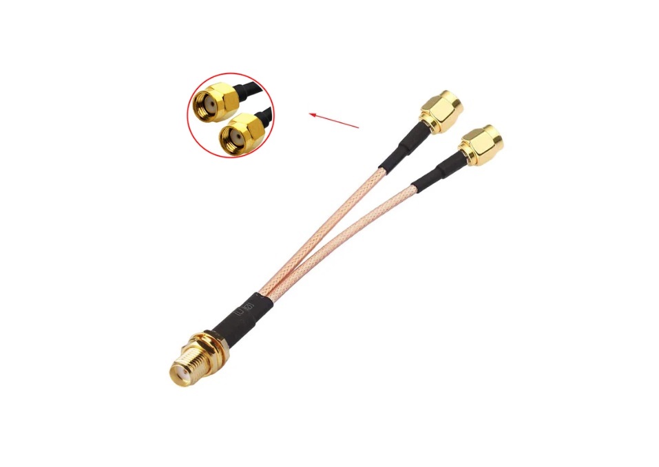 RF Spliter Y SMAF na 2x RSMAM