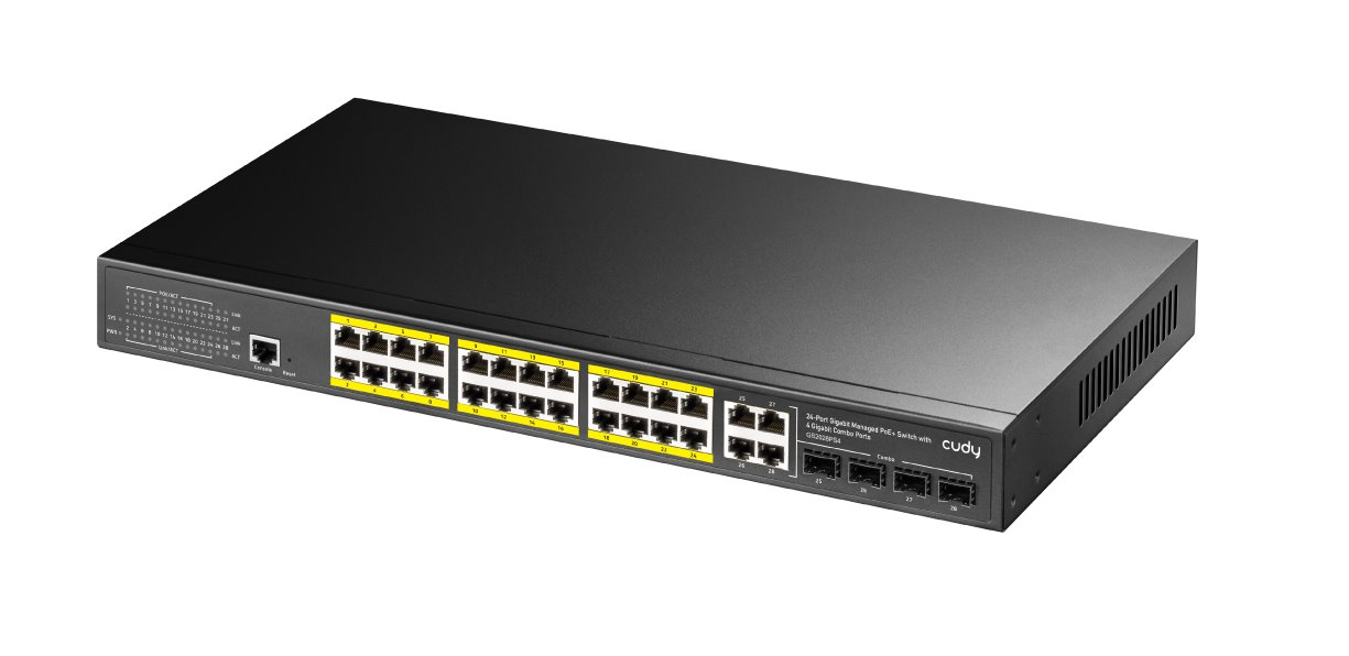 Cudy Giga Manage PoE Stikalo GS2028PS4 300W